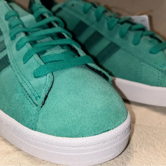 Adidas Campus ADV skate shoes in court green & collegiate green, M:9.5, W:10.5 - Picture 5 of 9